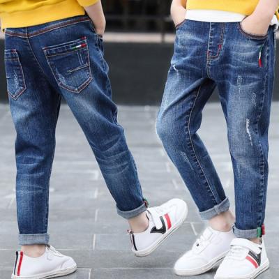 China Wholesale Sustainable Boy Jeans SE6602 Many Designs Jeans Skinny Blue And Black Kids Soft Jeans for sale