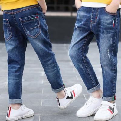 China Wholesale New Design SE6624 2019 Viable Kids Jeans Pants Fashion Toddler Boy Blue Jeans Customized Size for sale