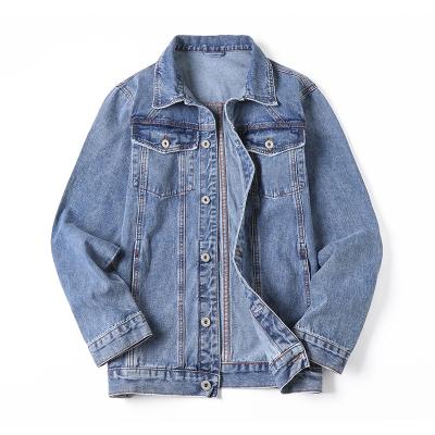 China Plus Size Oversized Mens Wash Denim Jacket for sale