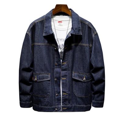 China Autumn plus size denim oversized jacket plus size lattice jackets for men for sale