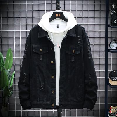 China 2021 QUICK DRY fashion high quality custom cotton washed denim jackets for men for sale