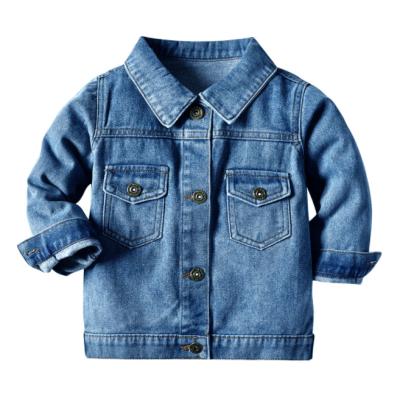 China Baby Toddler Boy Girl Denim Coat Anti-Shrink Outwear Boys Jean Top Little Kid Jackets for sale