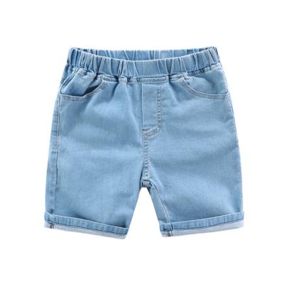 China SE6694 Kids Breathable Boys Denim Jeans Casual Shorts Loose Pants Big Size Five Point Clothing for sale