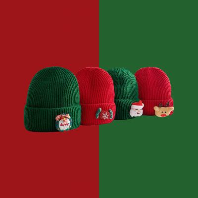 China Now Warm Touch Screen Christmas Christmas Hat For Kids Women Led Light Up Dacron Beanie Hat Green Tree Gift Winter Dacron Funny Christmas Hats Conventional for sale