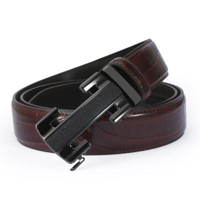 China Custom Made Cowhide Men's Alloy Buckle Genuine Leather Strap Genuine Leather Classy Belt for sale