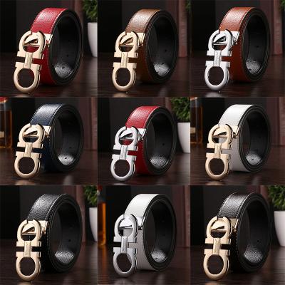 China Best Selling Comfortable Genuine Cowhide Buckle Leather Automatic Belt Fashion Men Belts for sale