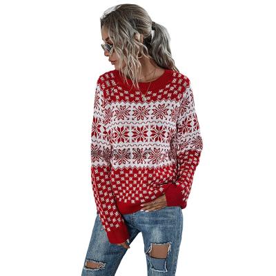 China Anti-wrinkle Sugar Christmas Long Sleeve Youth Sweater 2021 Autumn Winter Women's Sweater New for sale