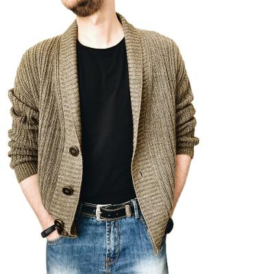 China 2021 Breathable Wholesale Custom Made Sugar Long Sleeve Loose Sweater Cardigan For Men With Buttons for sale