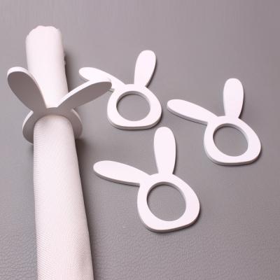 China FASHIONABLE Napkin Ring Wooden Napkin Ring Bunny Ear Napkin Ring Thanksgiving for sale