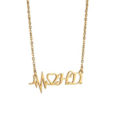 China Yiwu CLASSIC Factory New Design Custom Name Necklace Stainless Steel Personalized Necklace for sale