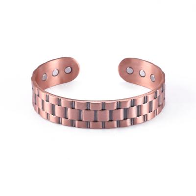 China FASHIONABLE Magnetic Pure Copper Healing Therapy 100% Brass Health Bracelet Adjustable Bracelet for sale