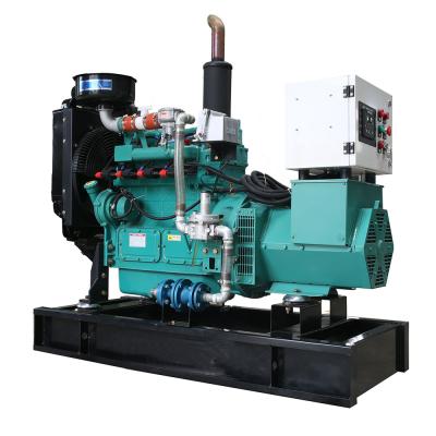 China 25kva 20kw wooden straw syngas gas generator set with Weifang Ricardo engine HT-20GF for sale