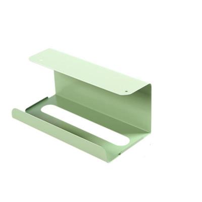 China Kitchen Stocked Under-hanging Colored Paper Drawer Without Punch Rack Wrought Iron Paper Towel Storage for sale