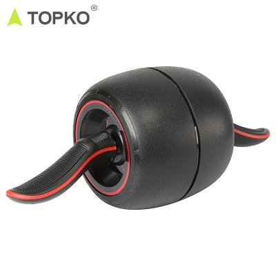 China TOPKO gym fitness ab wheel home exerciser strength training universal ABS abdominal roller custom logo for sale