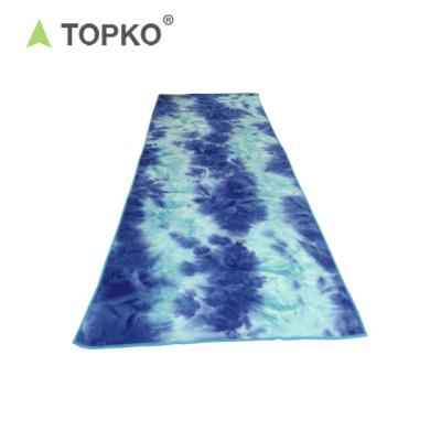 China TOPKO Non-Slip Yoga Towel For Yoga Mat, Non-Slip, Tie Dye Yoga Towel 24 x 72 Inches for sale