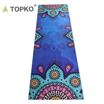 China TOPKO Ultra Absorbent Soft-Perfect Microfiber Fitness Exercise Printed Microfiber Yoga Hot Towel for sale