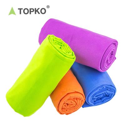 China Microfiber thick durable and anti-slip towel wholesale hot sale cooling towels TOPKO towel yoga mat non slip yoga towel for sale