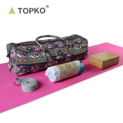 China TOPKO Wholesale Fitness Yoga Starter Kit Yoga Bag/Towel Block/Yoga Mat Strap Custom Made Yoga Bag & Bag for sale