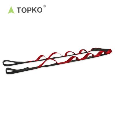 China Helps you ease into yoga poses and stretches. TOPKO Manufacturer Trade Assurance Supplier Promotional Polyester Yoga Buckle Strap for sale