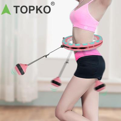 China TOPKO small fitness hoola circle / home weighted hoola circles weight fitness sport smart circle for adults for sale