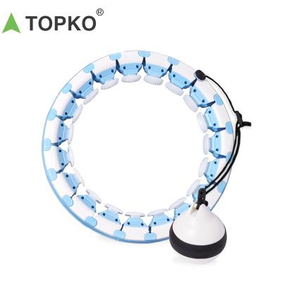 China Popular Home Fitness Topko Hoola Loop Fitness Circles Weighed Weight Loss For Adults for sale