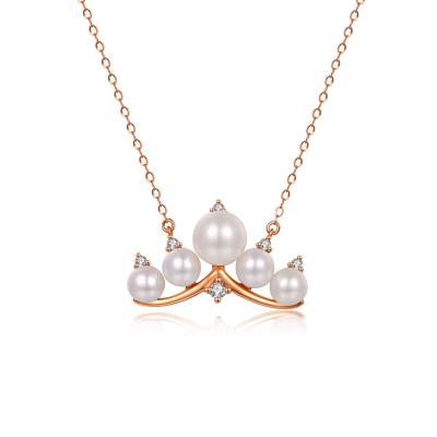 China Factory Trendy Selling Natural Pearls Making Jewelry Bead Pendant Necklace For Mother for sale