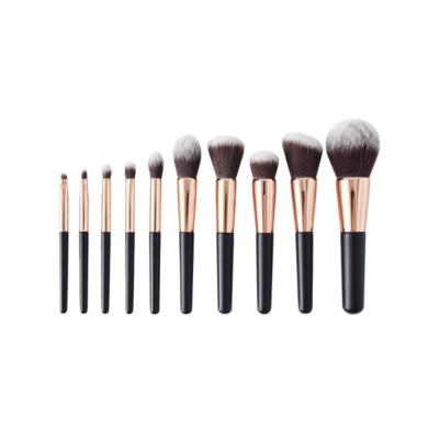 China Angular Blush 10pcs Premium Quality Makeup Brush Set for sale