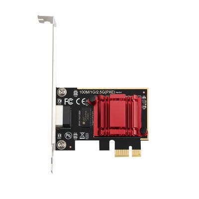 China Specifications Wake-Over-LAN Factory Direct PCI Express 2.5G RJ45 10/100/1000M Realtek 8125 (PXE) Network Card for PC 2.5G Network Cards for sale