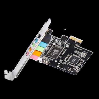 China 5.1 PCIE 6 Channel 5.1 Audio Surround 3D Audio Sound Card CMI8738 for sale