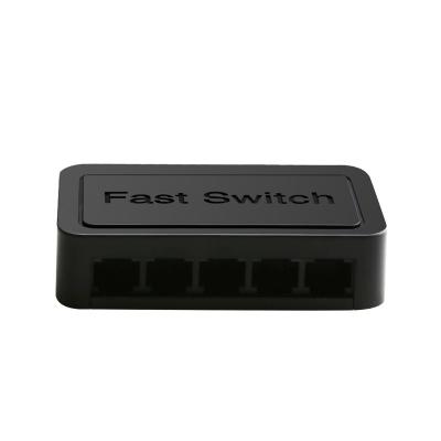 China Stackable Switch 5 Ports 10/100Mbps Unmanaged Switch MINI SOHO Fast Ethernet Switch for sale