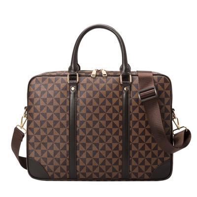 China 2022 Fashion Men's Business Office Laptop Bag Quality Leather Business Office Shoulder Bag Executive Briefcase Leather Business Briefcase for sale