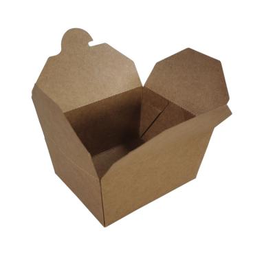 China Premium Materials Mass Supply Brown Craft Packing Box Recycled Paper Food Package for sale