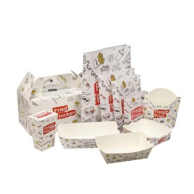 China Factory Wholesale Commerical Degradable 6 Inch Cardboard Hamburger Packing Box Recyclable for sale