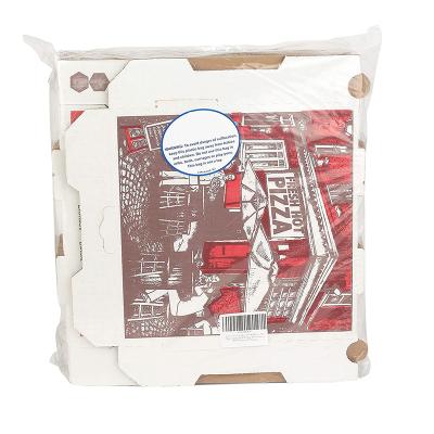 China Recycled Plastic Package Box Materials Pizza Box Bag Sandwich Pizza Takeout Box for sale