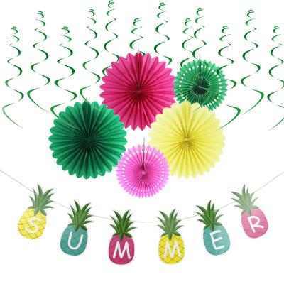 China Activity Decoration Designer Colorful Folding Paper Fans Custom Theme Party Decor for sale