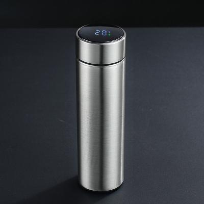 China PORTABLE Smart 500ml Thermos With Temperature Display Stainless Steel Water Bottle With Custom Logo for sale