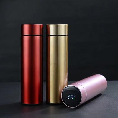 China Custom Size PORTABLE Quality Quality Bottle Water Thermos Smart Flask Led Outdoor Water Bottle for sale