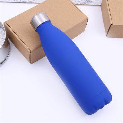 China PORTABLE Stainless Steel Soft Touch Cola Shaped Insulated Water Bottle for sale