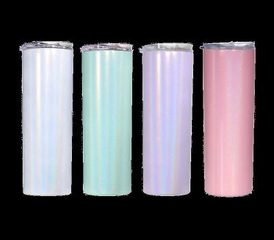 China 12oz 20oz Stainless Steel Blank Sublimation Glitter Insulated Personalized Custom Disposable Blank Tumbler for sale