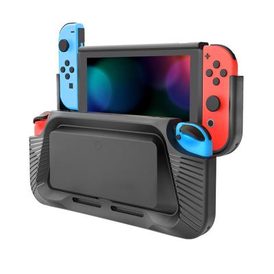 China 4 LED Power Indicator Battery Case Charger Backup Power Bank Back External Blue Red Stand Holder For Nintendo Switch for sale