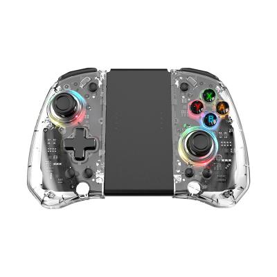 China VIBRATION MOTOR Pro Joypad Transparent Switch Controller Left and Right with RGB Light Wireless Joypad Turbo Programmable Function for sale