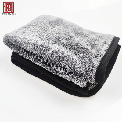 China Soft Premium Quality CTCCTL006 Twist Drying Loop Microfiber Car Cleaning Towel for sale