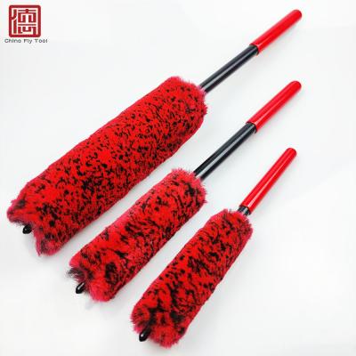 China Paint Retailer 3PCS/Carcare CTCC0041 Adam Premium Good Quality Sweeping Brush The Woolie Wheel Cleaning Brush for sale