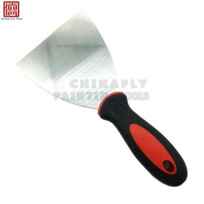 China CTSC008 3inch Good Quality Stainless Steel Rubber Mirror Stainless Steel Handle Scraper Polishing Putty Knife for sale