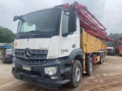 China 2020 Model Used Concrete Pump Truck 56 Meters Benz Chassis Sany 1400 Working Hours for sale