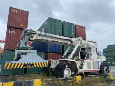 China 2001 Model Tweedehands Reach Stacker Container Handler Terex TFC 45 Aanpassing Te koop