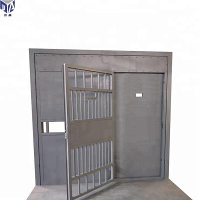 China Modern steel double-structure automatic manual prison cell door with vision panel for sale