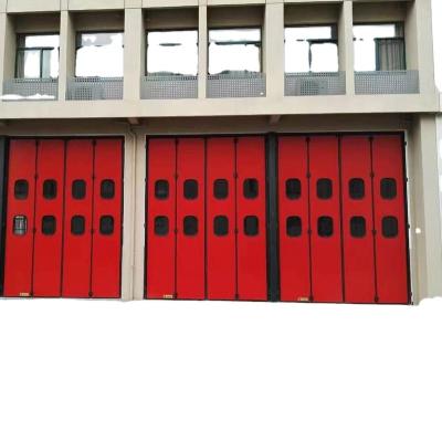 China Heat Insulation Industrial Soundproof Industrial Folding Doors for sale