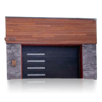 China Wholesale Automatic Cheap Galvanized Steel Windproof Door 5 Panel 9x8 Garage Door for sale