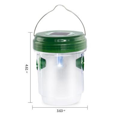 China Disposable Outdoor Solar Powered Wasp Trap Killer With UV LED Light for sale